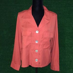 Kensie “Chili” (Burnt Orange) Blouse